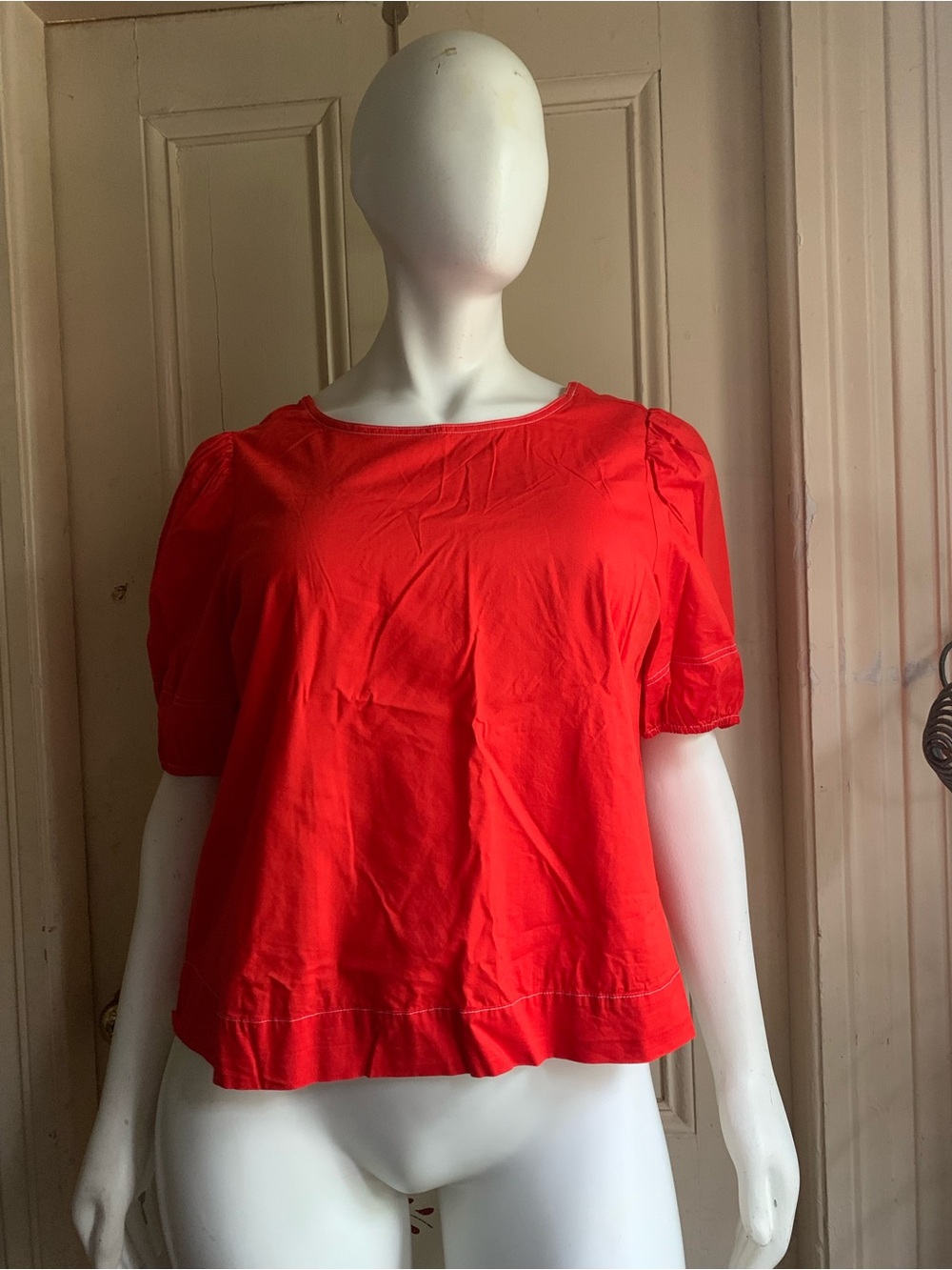 LOFT Red Short-Sleeve Tee